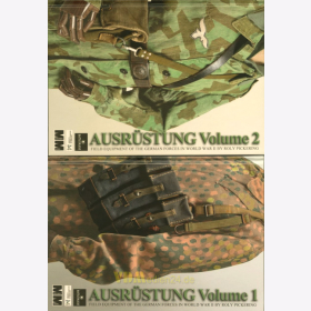 Ausr&uuml;stung - Field Equipment of the German Forces in WW2 by Roly Pickering - 2 B&auml;nde (Volume 1 &amp; 2)