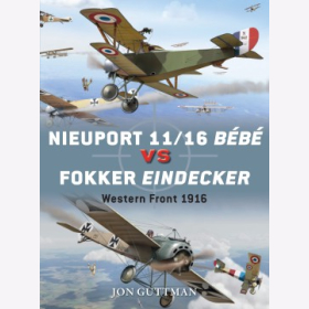 Nieuport 11/16 B&eacute;b&eacute; vs Fokker Eindecker - Western Front 1916 (Duel Nr. 59) - Jon Guttman