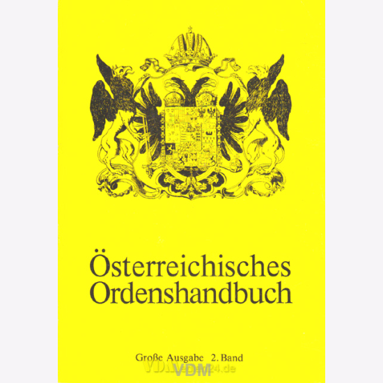 Österreichisches Ordenshandbuch Große Ausgabe 4 Band Freiherr von Procházka 