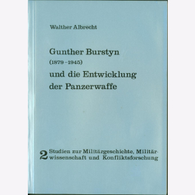 Albrecht Gunther Burstyn (1879-1945) Entwicklung der Panzerwaffe