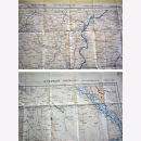 Fliegerkarte Silk Map von Stalingrad und Stepony...