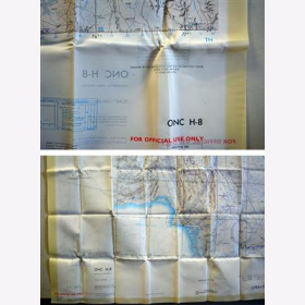 Fliegerkarte Silk Map von Karachi (Pakistan) und Delhi (Indien) 1:1.000.000  