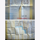 Fliegerkarte Silk Map von Karachi (Pakistan) und Delhi...