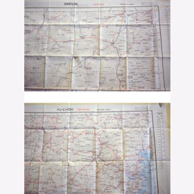 Fliegerkarte Silk Map von Kweilin und Fu-Chou (China) 1:1.000.000  