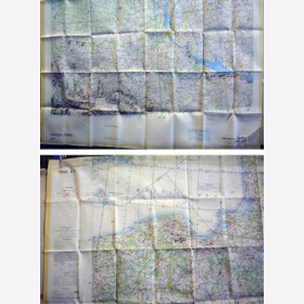 Fliegerkarte Silk Map von Kiev (Ukraine) und Wien (&Ouml;sterreich) 1:1.000.000  