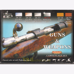 Lifecolor CS26, Guns &amp; Weapons (6 Authentic Acrylic Colors)
