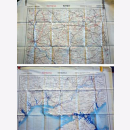 Fliegerkarte Silk Map von Kiew und Odessa (Ukraine)...