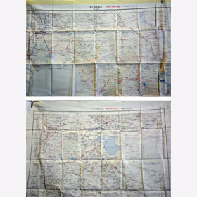 Fliegerkarte Silk Map von Bushire und Tehran (Iran) 1:1.000.000  