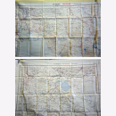 Fliegerkarte Silk Map von Bushire und Tehran (Iran)...