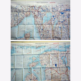 Fliegerkarte Silk Map von Stockholm Oslo und Riga (Schweden) 1:1.000.000  