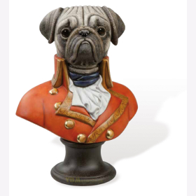 Big Porcelain bust Le Gouverneur des Colonies - Thierry...