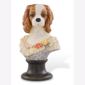 Porcelain bust Lady Charles Spaniel - Thierry Poncelet 25-86