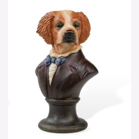 Porcelain bust Le Comte Edwin Spaniel de Brittany -...