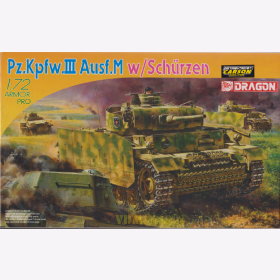 Pz.Kpfw.III Ausf.M w/Sch&uuml;rzen Dragon 7323 1:72