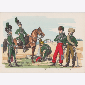 Uniformtafel Gr.1/Nr.7: RUSSLAND: NASSAU 1809-1817, Reitende J&auml;ger