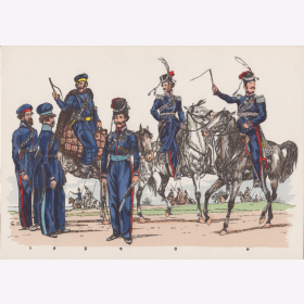 Uniformtafel Gr.1/Nr.11: RUSSLAND: NASSAU 1812 - 1815, Do - Kasaken I