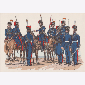 Uniformtafel Gr.1/Nr.13: RUSSLAND 1809 - 1815, Do - Kasaken III