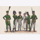 Uniformtafel Gr.1/Nr.24: SACHSEN 1809 - 1815, leichte...