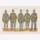 Uniformtafel Gr.1/Nr.81: DEUTSCHLAND, 1914, Fleduniformen...