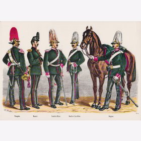 Uniformtafel Gr.1/Nr.91: DEUTSCHLAND, 1866-1867, Hamburgische Kontingent II