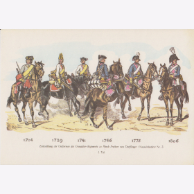 Uniformtafel Gr.1/Nr.96: PREUSSEN, 1857-1914, Grenadier Regiments I.