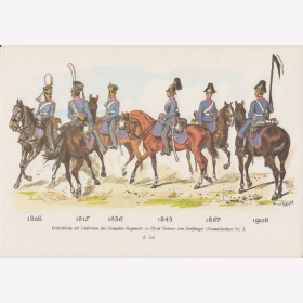 Uniformtafel Gr.1/Nr.97: PREUSSEN, 1857-1914, Grenadier Regiments II.