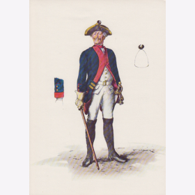 Uniformtafel Gr.1/Nr.103A: PREUSSEN, 1753 - 1786, Armee Friedrichs des Gro&szlig;en - Infanterie-Regiment No.2.