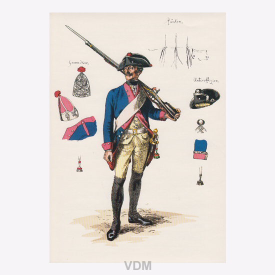 Armee Friedrichs des Großen 1753-1786 I Uniformtafel Gr.1/Nr.113: PREUSSEN