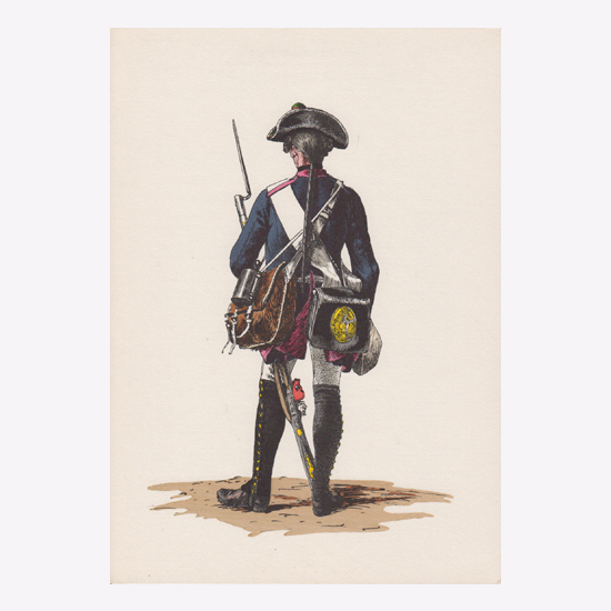 Figurine Jacques Bittard – Régiment De Vivarais 1786 – Soldat Miniature