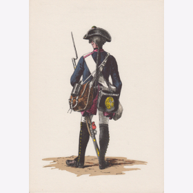 Uniformtafel Gr.1/Nr.136: PREUSSEN, 1753 - 1786, Armee Friedrichs des Gro&szlig;en - Infanterie-Regiment No.18, Musketier
