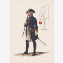 1753-1786 Uniformtafel Gr.1/Nr.121: PREUSSEN I Armee Friedrichs des Großen 