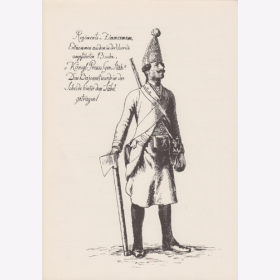 Uniformtafel Gr.1/Nr.143: PREUSSEN, 1753 - 1786, Armee Friedrichs des Gro&szlig;en - Infanterie-Regiments No.22, Grenadier-Zimmermann