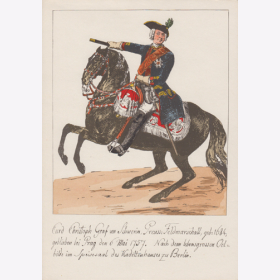 Uniformtafel Gr.1/Nr.145: PREUSSEN, 1753 - 1786, Armee Friedrichs des Gro&szlig;en - Infanterie-Regiment No.24, Graf Schwerin