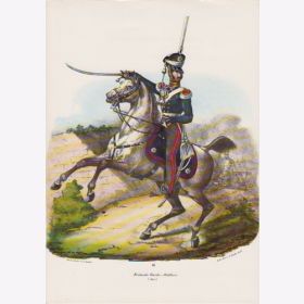 Uniformtafel Gr.1/Nr.301: PREUSSEN, 1836, Major der Reitenden Garde-Artillerie