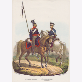 Uniformtafel Gr.1/Nr.308: PREUSSEN, 1830, 2. Ulanen-Regiment