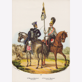 Uniformtafel Gr.1/Nr.310: PREUSSEN, 1830, 8. Husaren-Regiment (Unteroffizier)