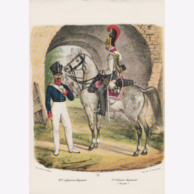 Uniformtafel Gr.1/Nr.315: PREUSSEN, 1830, 21. Infanterie-Regiment