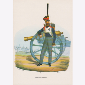 Uniformtafel Gr.1/Nr.323: PREUSSEN, 1830, Garde-Fu&szlig;-Artillerie