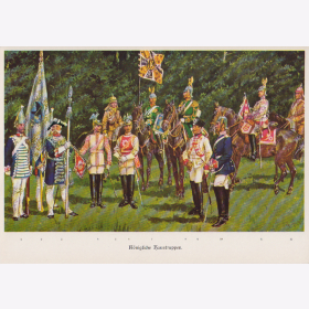 Uniformtafel Gr.1/Nr.500: 1905. Die K&ouml;niglich Preu&szlig;ische Armee Teil 1: K&ouml;nigliche Haustruppen