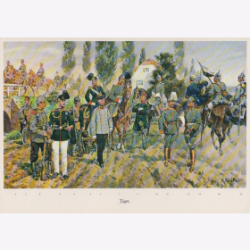 Uniformtafel Gr.1/Nr.502: 1905. Die K&ouml;niglich Preu&szlig;ische Armee Teil 3: J&auml;ger