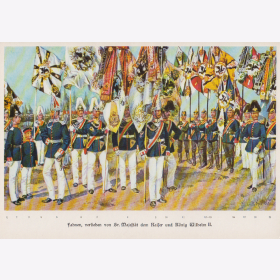 Uniformtafel Gr.1/Nr.505: 1905. Die K&ouml;niglich Preu&szlig;ische Armee Teil 6: Fahren, verliehen von Sr. Majest&auml;t Kaiser Wilhelm II.