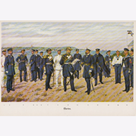 Uniformtafel Gr.1/Nr.507: 1905. Die Kaiserliche Marine Teil 1  