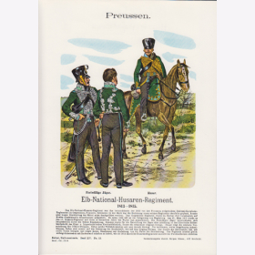 Uniformtafel Gr.4/Nr.9: PREUSSEN 1813-1815. Elb-National-Husaren-Regiment