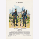 Uniformtafel Gr.4/Nr.14: PREUSSEN 1864. Pioniere im Feldzuge