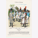 Uniformtafel Gr.4/Nr.16: CLEVE-BERG 1812. Infanterie