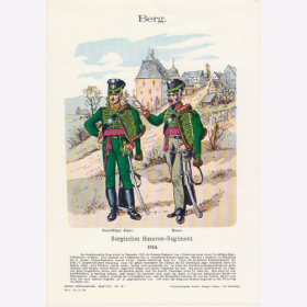 Uniformtafel Gr.4/Nr.18: BERG 1814. Bergische Husaren-Regiment