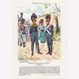 Uniformtafel Gr.4/Nr.20: BAYERN 1812. K&ouml;niglich Bayerische Artillerie