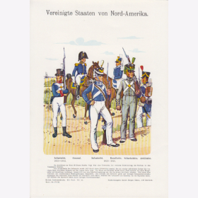 Uniformtafel Gr.4/Nr.22: VEREINIGTE STAATEN VON NORD-AMERIKA 1802-1810  Infanterist