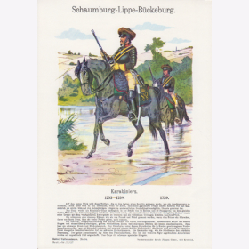 Uniformtafel Gr.4/Nr.27: SCHAUMBURG-LIPPE-B&Uuml;CKEBURG 1753-1758 Karabiniers