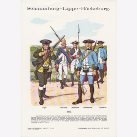 Uniformtafel Gr.4/Nr.28: SCHAUMBURG-LIPPE-B&Uuml;CKEBURG 1765. 